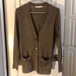 Brown Loft cardigan